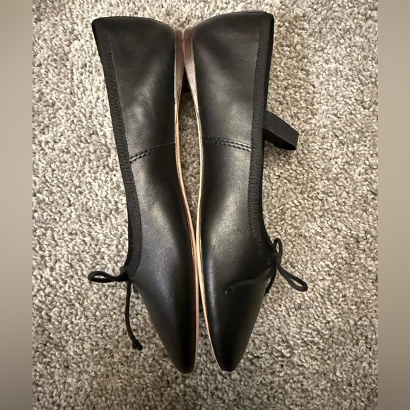 Loeffler Randall Leonie Black Leather Ballet Flat - Picture 5 of 7